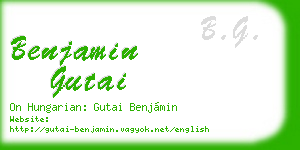 benjamin gutai business card